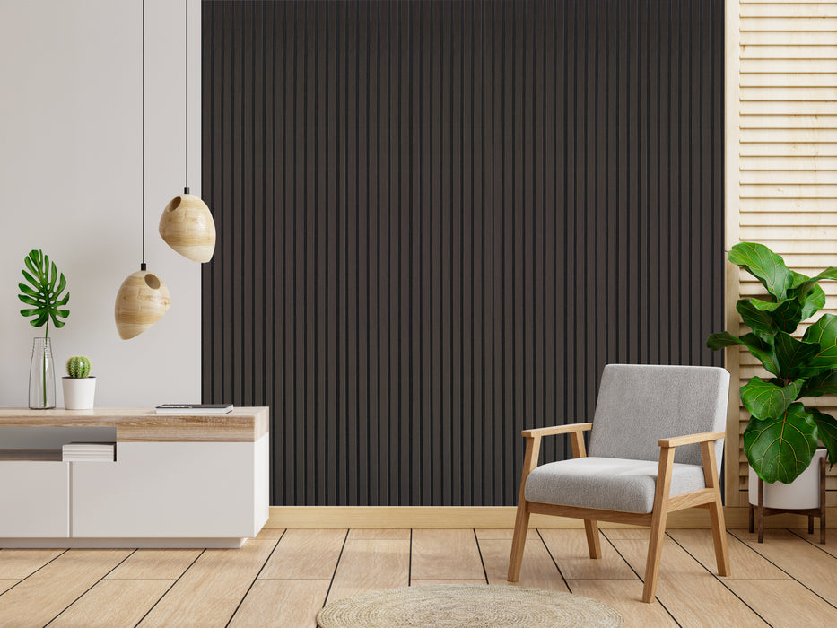 mEco Plank™ Charcoal Acoustic Panel, 16.54Sqft coverage